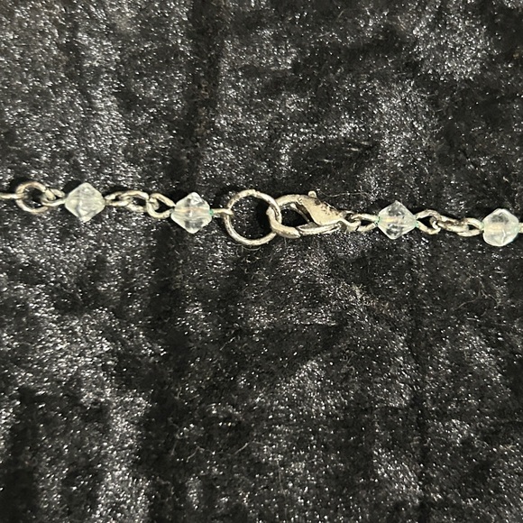 Vintage Genuine Crystal Quartz Art Deco Necklace Bridal Necklace Fairy Necklace - Picture 2 of 4